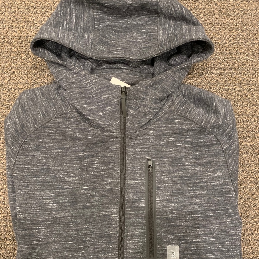 Heather Gray Zip Hoodie